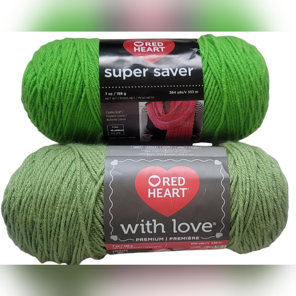 Red Heart Yarn - 2 bundles